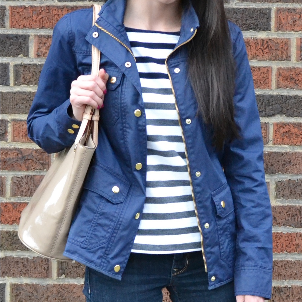 J Crew the Downtown field jacket navy